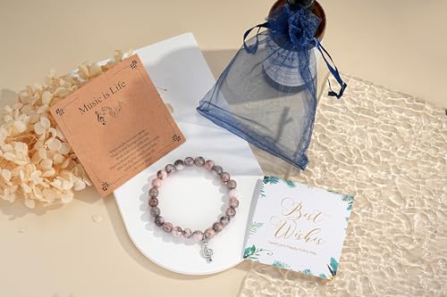 Image of morniface Inspirational Gifts for Women,Natural Stone Bracelet for Mom Daughter Friends Sister Wife Grandma Aunt