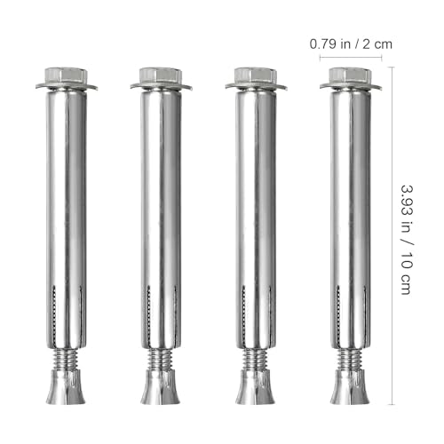 ULTECHNOVO Schrauben Für Asphalt Dehnschrauben Für Bodenverankerungen Von Geschwindigkeitsbumps Spezielle Spreizschrauben Zur Befestigung Von Fahrbahnhindernissen 80 * 100mm
