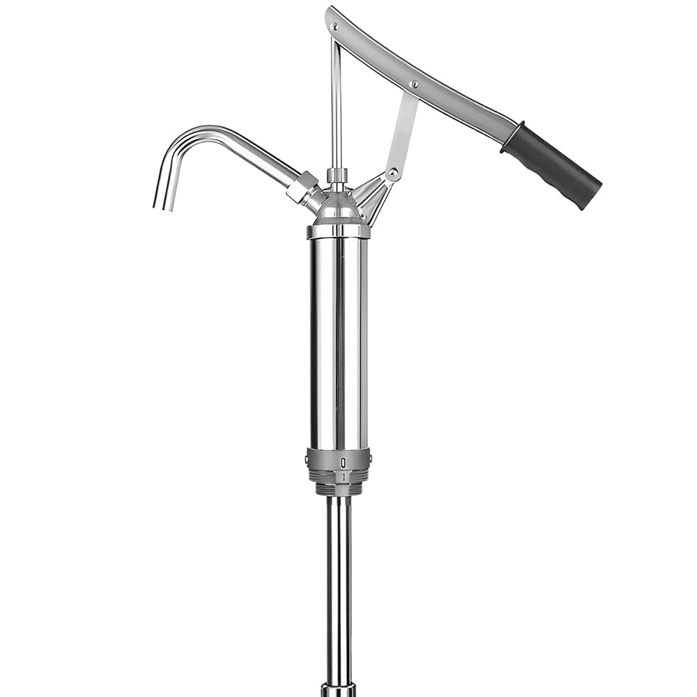 Pompa a Leva per Fusto Olio, Pompa a Leva Telescopica, Pompa a Barile con Leva, Pompa per Olio per Olio Motore, Gasolio, Olio Lubrificante, Olio per Ingranaggi e Altri Oli Liquidi