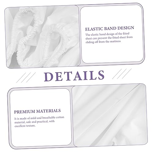 Drap-housse coton pour matelas fin de lit d'appoint - 6