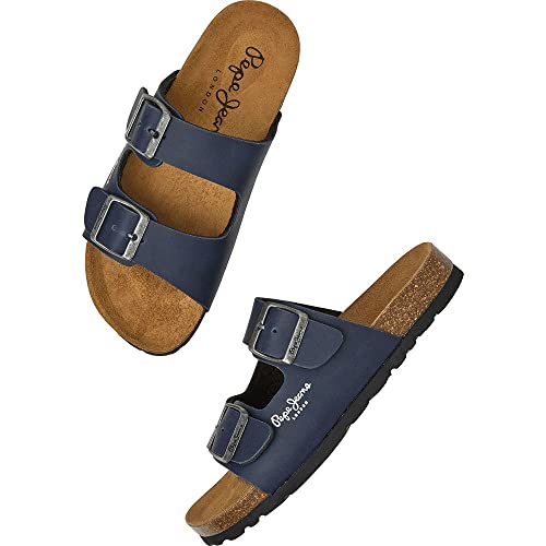 Pepe Jeans Para Mujer/NiñA. PBS90054 Sandalias Double Kansas Marino (39), Plano, Ninguno, Casual, Moda Infantil - 4