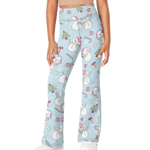 Image of Girls Flare Leggings Cute Bell Bottoms for Teen Girls Wide Leg Sweatpants for 5-14 T