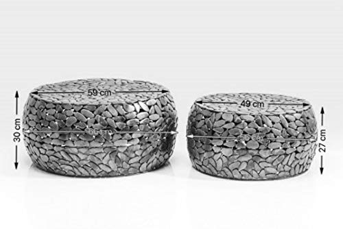 Coffee Table Pebbles Deluxe Silver (2/Set) | Tallinn