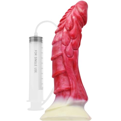 NNSX 'Lauren' texturierter kurviger Dildo, Fantasievolles Sexspielzeug für die sinnliche Stimulation von Hotspots, Sexuelle Befriedigung Gerät für vaginale Reifung oder anal spielen (Ignitus Style)