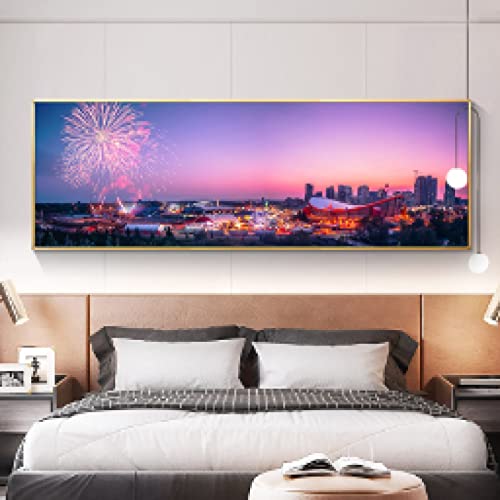 Art mural pour salon panoramique pour habiller un grand mur vide