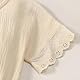Toddler piger kjole børnekjoler bomuld ensfarvet kjole A-line afslappet kjole festlig prinsesse Sommerkleid efterår kjole（beige,3-4 Jahre）
