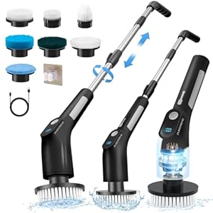 Puscrieno LRC-DQ Elektrischer Drehschrubber 7-in-1