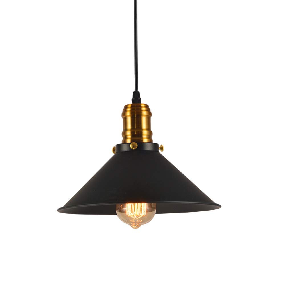 Chandelier iron creative horn E27 : suspension câble ajusté contre zone d'ombre