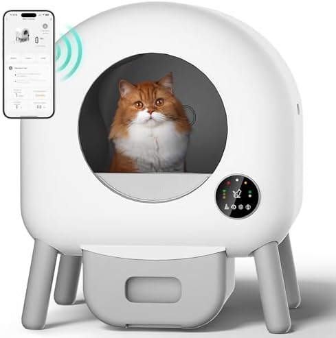 Self Cleaning Litter Box, Automatic Cat Litter Box for Multiple C...