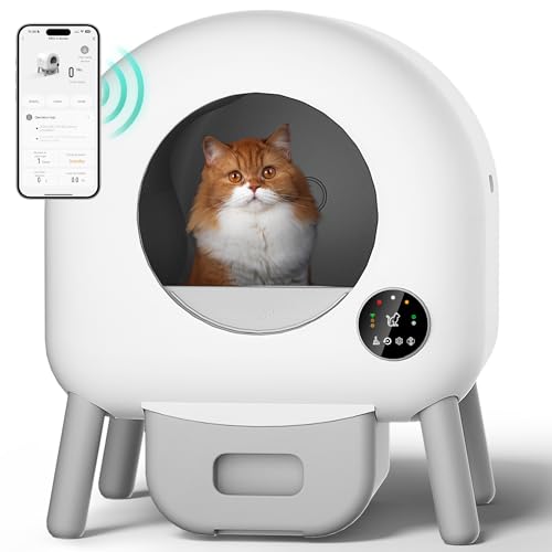 Self Cleaning Litter Box, Automatic Cat Litter Box for Multiple C...