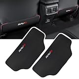 MiJuduo トヨタ に適用 ラヴフォー RAV4 50系 専用 キックガード 傷・汚れ防止 刺繍ロゴ シートバックプロテクター アンチキックパッド シート バック マット プロテクター 後部座席 カバー 蹴り防止 引っかき傷対策 取り付け簡単 2枚入り [並行輸入品]