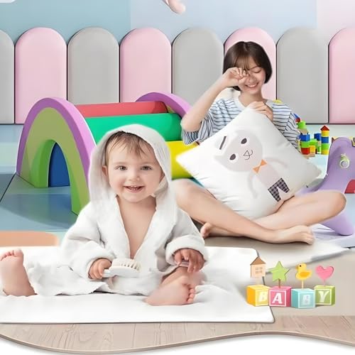 Paneles de pared 3D anticolisión: protección infantil acolchada y autoadhesiva gris 6