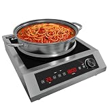 Sunvivi 1800W Induction Cooktop, Commercial-Grade Electric Countertop Burner with Timer, Induction Hot Plate...