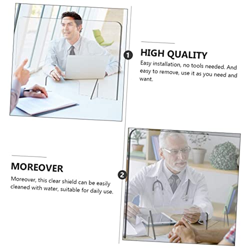 Tofficu Divisórias de mesa de acrílico para estudantes, divisória de escritório, escudo vertical, pr