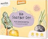 PRIMOZA alte Gemüsesorten Samen I Bio Saatgut Set mit 10 historischen Samen I Demeter-zertifizierte und samenfestes Gemüse Saatgut I Plastikfrei und ressourcenschonend regional produziert