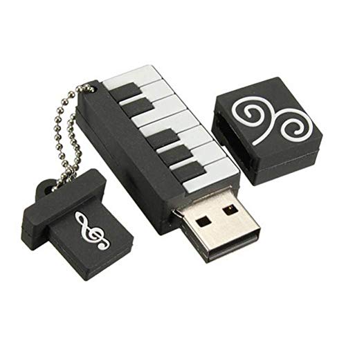 Lcxligang Cartoon Mini Piano Keychain USB 2.0 Flash Drive8G U Disk Memory Stick