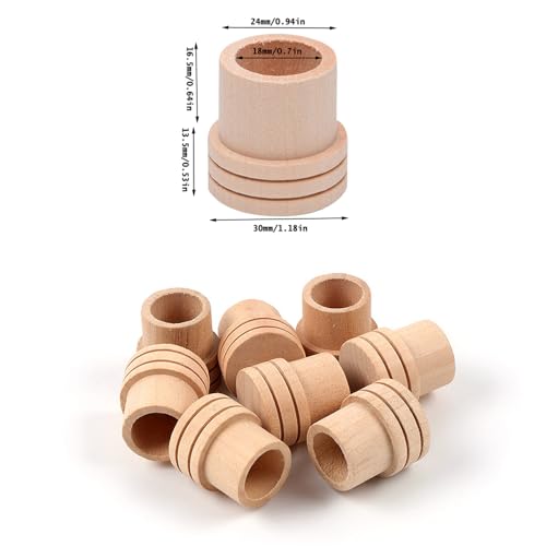 Image of 8 Pack Moxa Rolls Extinguisher Wooden Moxa Sticks Extinguisher Moxa Roll Holder End Tips Stand for Moxibustion Mugwort Sticks Mugwort Rolls Wormwood Stick Safely Extinguishing Moxa Sticks