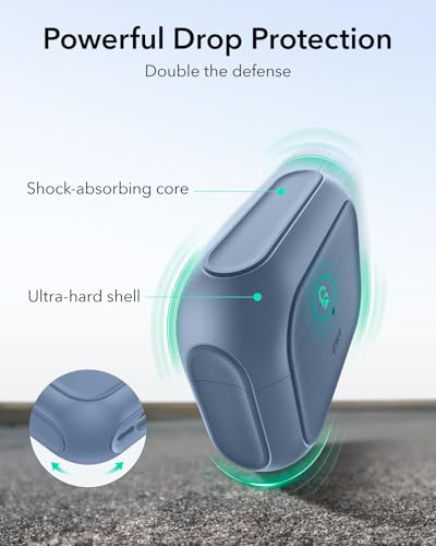 Image of ESR for AirPods Pro 3 Case, Compatible with AirPods Pro Case 3rd Generation (2025), Compatible with MagSafe, Full Drop Protection Cover with Lanyard, Dark Blue