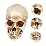 HOMSFOU ハロウィン用スケルヘッド壁掛けプ プレミアムレジン製 パーティ