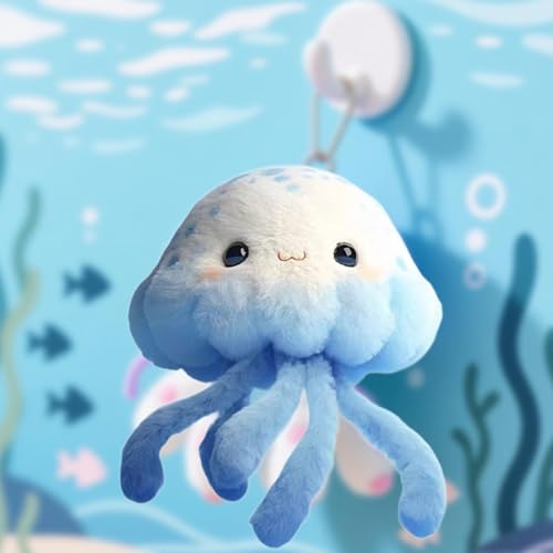 Porte-clés en peluche méduse perfeclan idéal comme cadeau d'invité