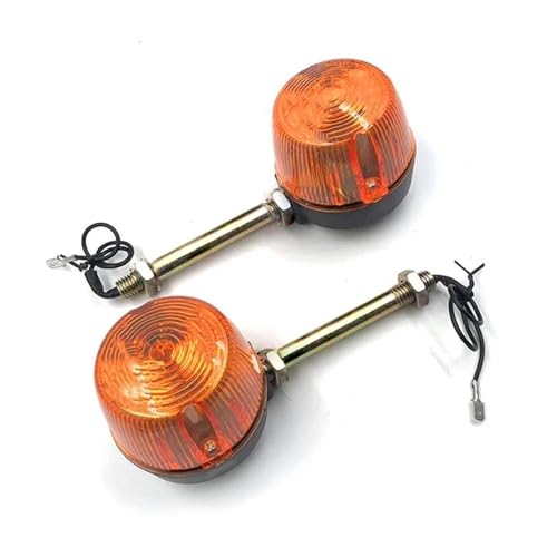 Clignotant indicateurs moto ambre paire de lampes modifiées universelles