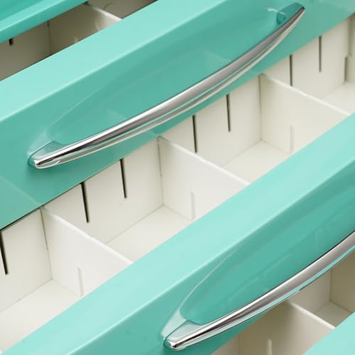 sjcdicnj Medical Rolling Crash Cart with Wheels-CPR Board, IV Pole, O2 Holder, Trash Bin, Silent Casters, 5 Drawers with Dividers, Emergency Cart for Clinic, Hospital, Nursing Center (Green)