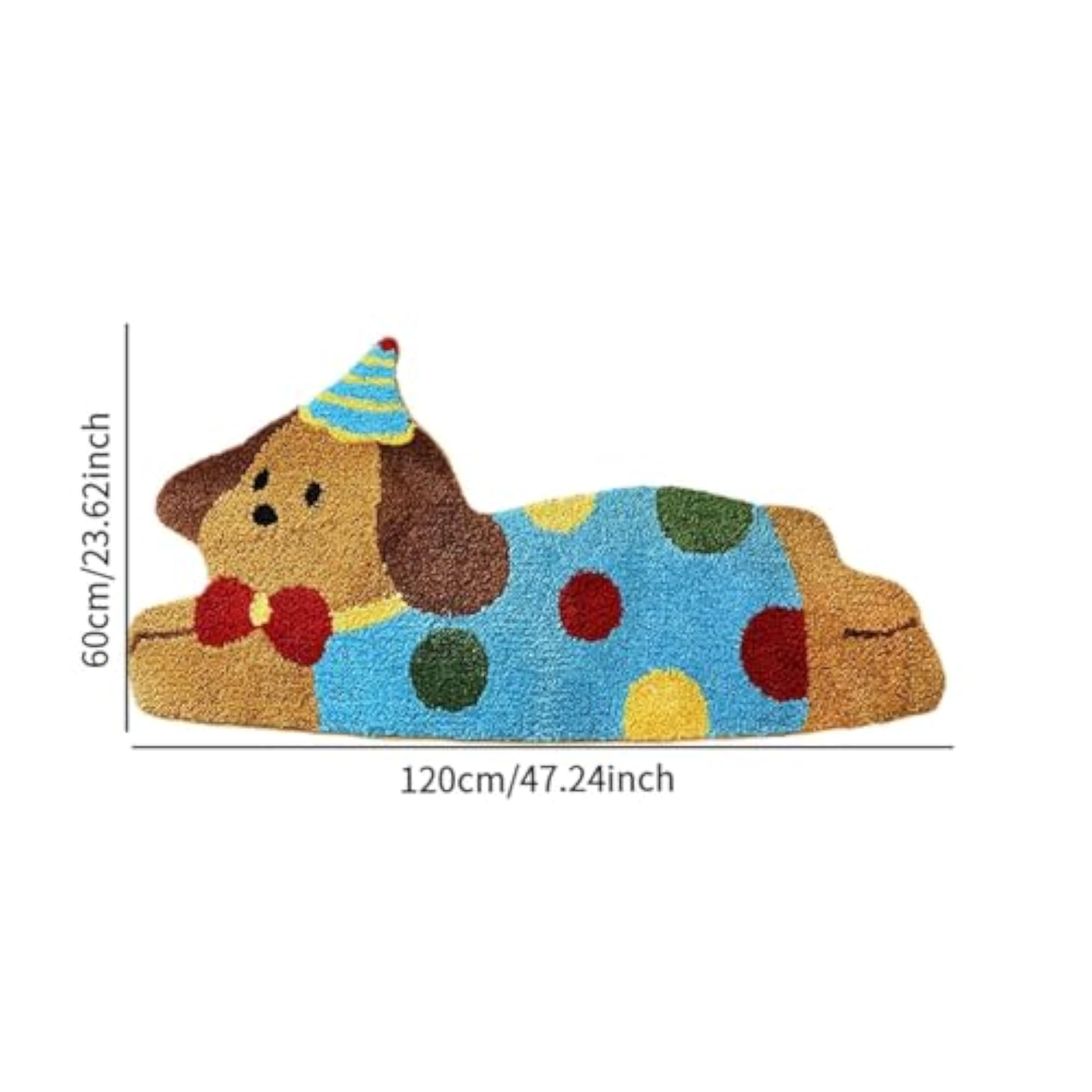 Soft Irregular Area Rug for Playroom 60x120cm