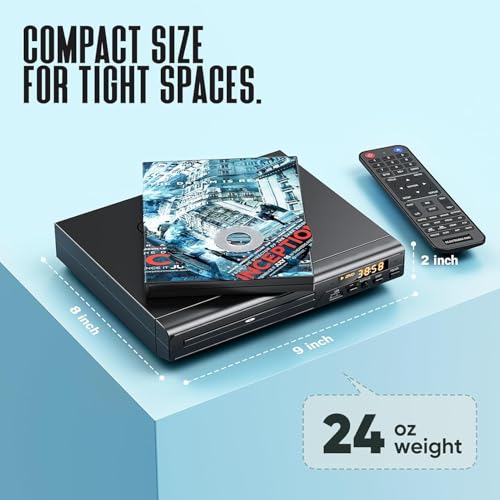 image for ELECTCOM PRO DVD Players for TV with HDMI, DVD Players That Play All R