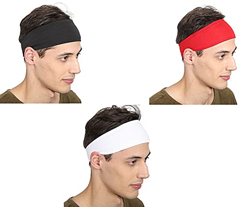 BISMAADH Running Quick Moisture Wicking Sweat Absorbent Polyester Sports Headband for Men & Women (B09B3ZJD42) Amazon Price History, Amazon Price Tracker