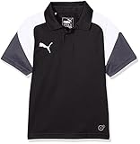 Regular Fit Puma Esito 4 Polo, Infantil, Esito 4 Polo, puma Black-puma White-Ebony, 140