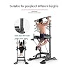 Pull Ups Dip Station Chin Up Bar Multi-Function Power Tower Adjustable Height Home Fitness Workout Station Dip Stands Pull up Bar Push Up