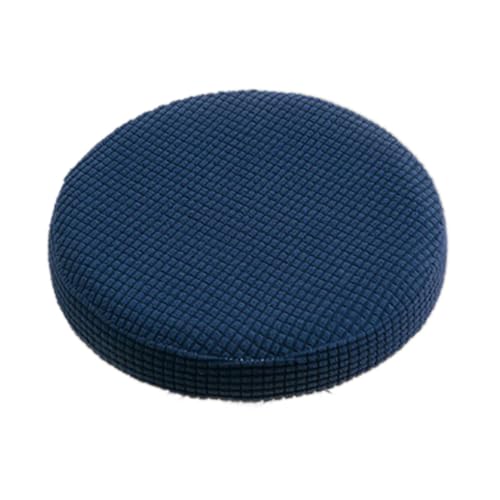 Blausky 4 fundas elásticas para silla, 30-40 cm, lavables, elásticas, redondas, extraíbles, giratorias, para sillas de oficina, banquetes, cocina, fiestas, color azul marino