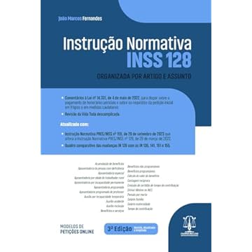 Capa do livro Instrução Normativa INSS 128 3Ed.2024