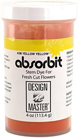 Design Master Absorbit Stem Dye for Fresh Cut Flowers Matte Finish Systemic (Yellow/Yellow)