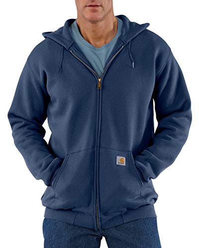 Carhartt K122 Sweatshirt à capuche avec fermeture Éclair avant, 40, bleu marine - Image 3