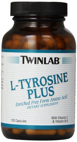 Twinlab L-Tyrosine Plus, with Vitamin C and Vitamin B6, 100 Capsules Twinlab L-Tyrosine Plus, with Vitamin C and Vitamin B6, 100 Capsules