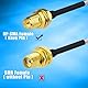 Bingfu RP-SMA Buchse auf Mini PCIe Kabel 15cm RG178 WiFi-Antennen verlängerungskabel (2 Stück) für Drahtlosen Mini PCI Express PCIE Netzwerkkarten WiFi Adapter Router FPV UAV Drohnen Sender