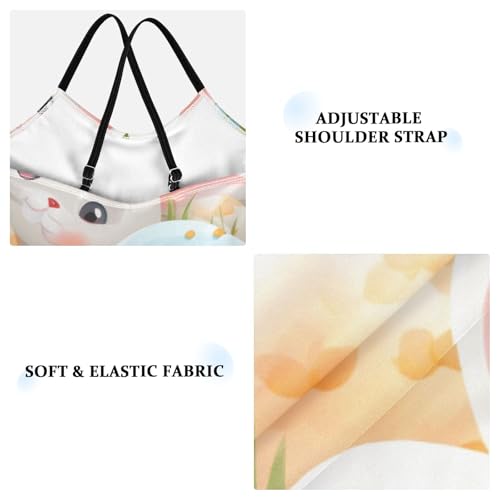 senya Girls Swimsuits Easter Bunny Polka Dot Eggs One-Piece Swimwear Quick Dry Girls Bathing Suits for 3 Years Old3