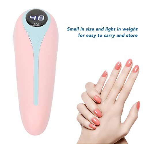 5W-3Pcs-Light-Chips-30S-60S-Timing-365Nm-405Nm-Handheld-Nail-Polish-Curing-Lamp-Manicure-Led-Light-for-Gel-Nail-Art-Curing-Lamp-Diy-Nail-Art-Led-Nail-Curing-Mini-Nail-Led-Lamp-Ultrasonic-CleanerPink