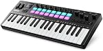 Donner STARRYKEY-37 PLAY MIDI Keyboard Controller, 37 Key Portable MIDI Controller with 128 Build-in Voices, 16 Drum Pads, Arpeggio, Sequencer, USB Wireless Connection, 4 DAW Software, 40 Courses