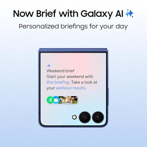 Image of Samsung Galaxy Z Flip7 5G Smartphone with Galaxy AI (Blue Shadow, 12GB RAM, 256GB Storage), Ultra Sleek Design with 50MP High-Resolution Camera, Exynos 2500, Google Gemini Other Offers