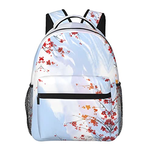 Sac à dos pour ordinateur portable femme sac à dos de voyage léger école motif floral