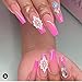 Set 100Pcs Handmade 3D Acrylic Flowers For Nails Art Decor Set, White 3D Flowers For Nails, Acrylic Flower Nail Art Diverse Collection in One Box for Nail Designs For Women (White 100PCs)