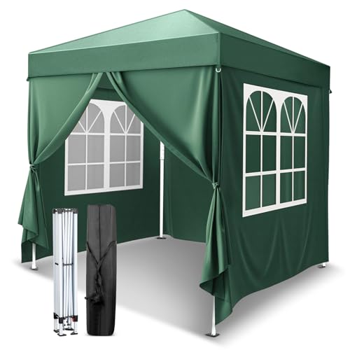 VINGLI 6.5x6.5 Pop Up Canopy Tent with Sidewalls, Outdoor Gazebo Canopy Tent, Patio Event Tents...