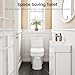 Compact One Piece Toilet for Bathroom, Space-Saving Powerful Dual Flush Round Small Toilets, Average 1.28 GPF, Skirted Design with Upgraded UF Quiet & Soft Close Seat (12