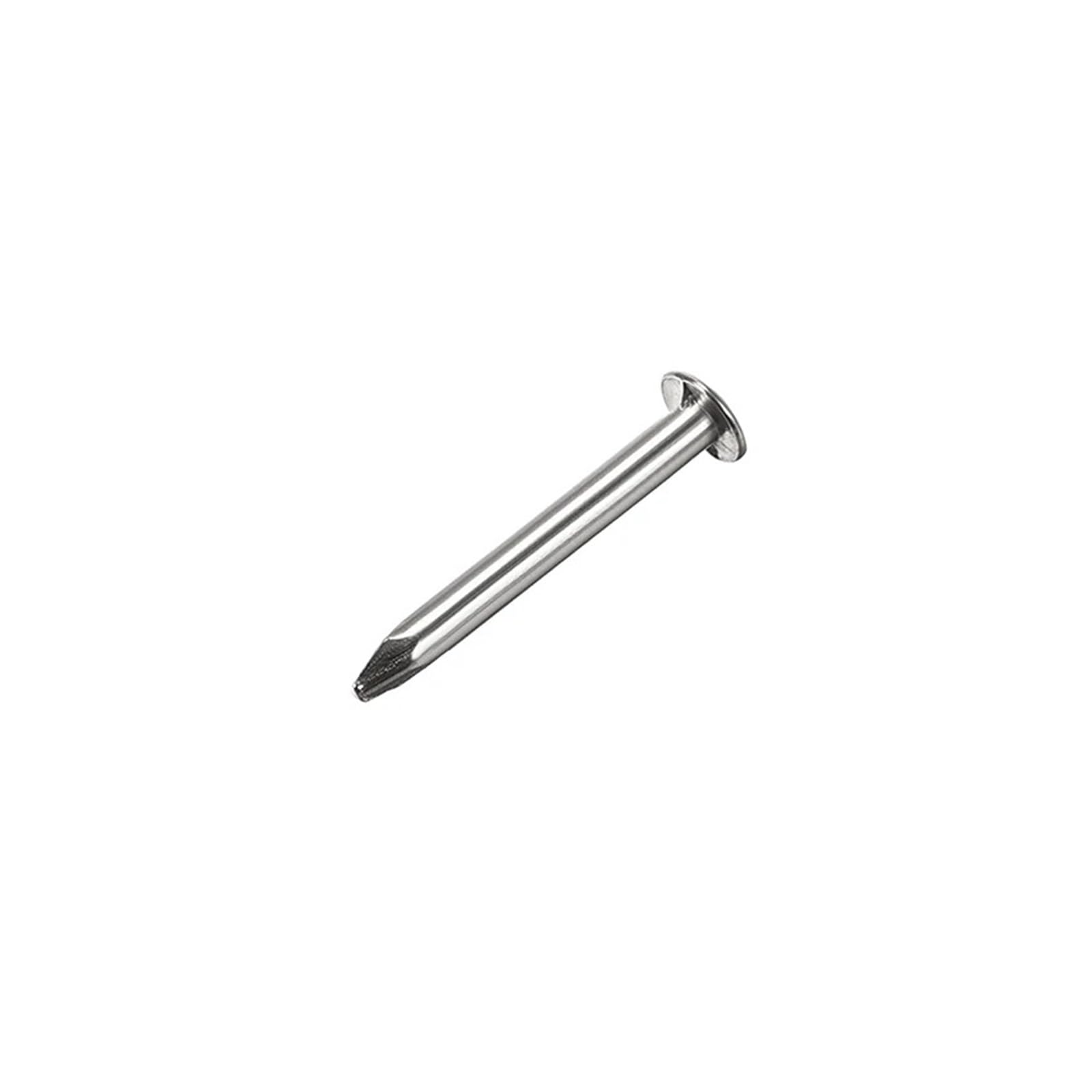 Piccoli chiodi in ottone, 500 pezzi 1,4x13 mm in acciaio, piccoli chiodi a testa rotonda for scatola portagioie