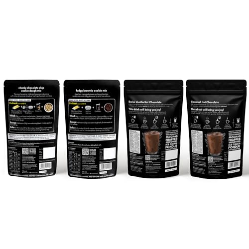 Image of COCOSUTRA Gourmet Treats Hamper | Cookie Dough Mix & Hot Chocolate with Chef Cap & Candy Cane | Premium Celebration Box | Pack of 4-670 g