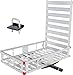 MaxxHaul 80779 Aluminum Hitch Mount Cargo Carrier with 47" Long Ramp