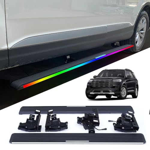 PowerStep Running Boards Fit for Ford Explorer 2020-2026 Power Side Steps with LED Electric Running Board Deployable Side Step
