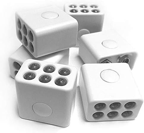 6 Pack of Raw Synergy LED Flashlights, Push Button On/Off. Safe Candle Replacement. Attach to 9V Battery (not Included) Compact. Bright and Easy to Use. Awesome Gift Idea